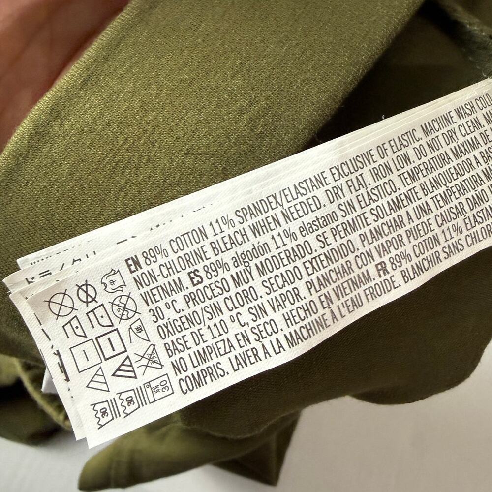 Forever 21 Women's Olive Green Slit Hem Stretch Skirt S - Picture 5 of 6